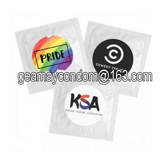 custom condom with personalized logo or slogan