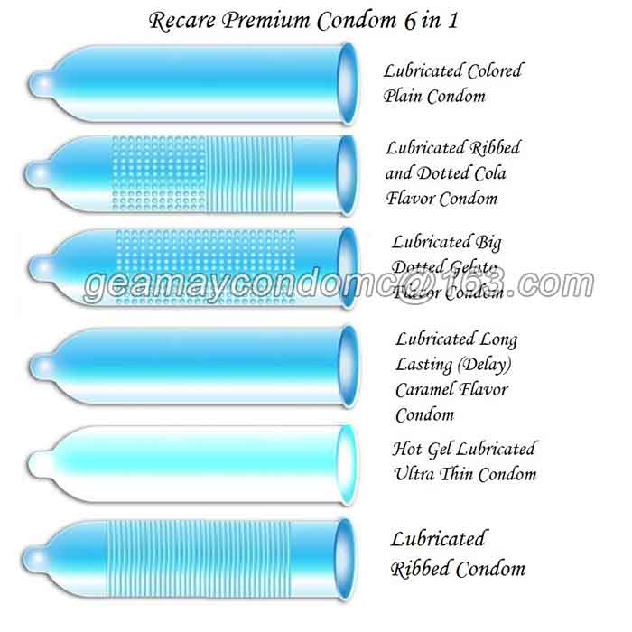 OEM flavored ribbed condom