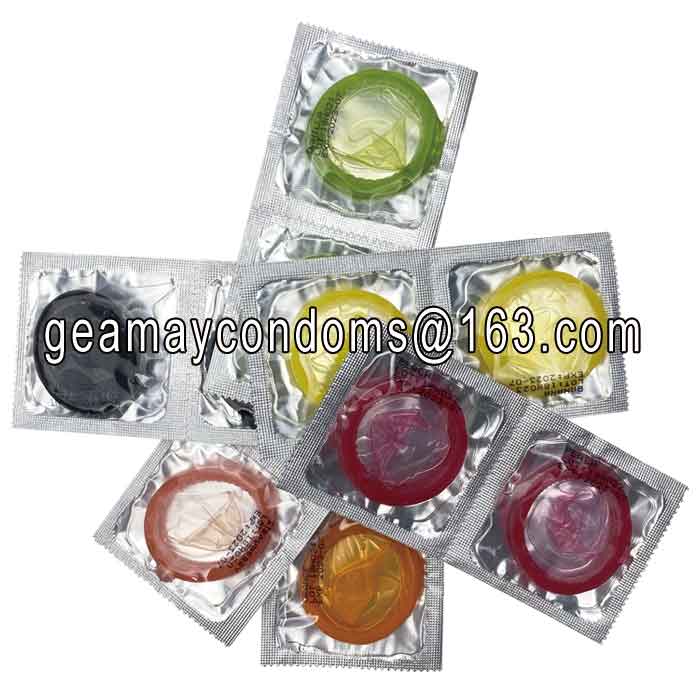 Preservativos coloridos divertidos para sexo