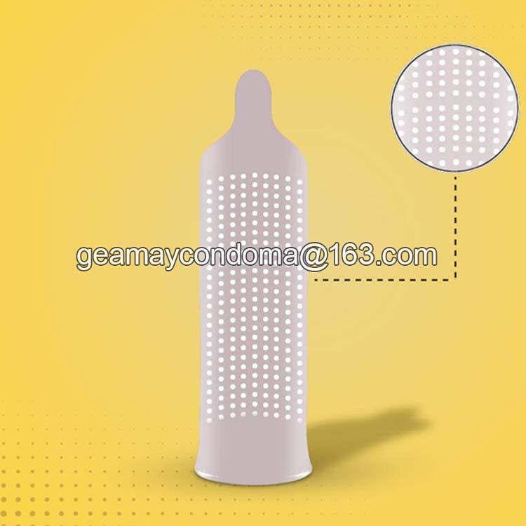 Custom texture dotted condom for sexual sensation