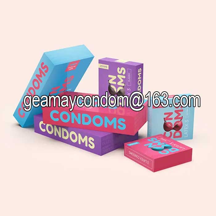 cajas de condones personalizadas con empaque de logotipo