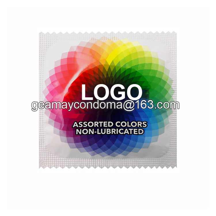 Colorful flavoured condoms